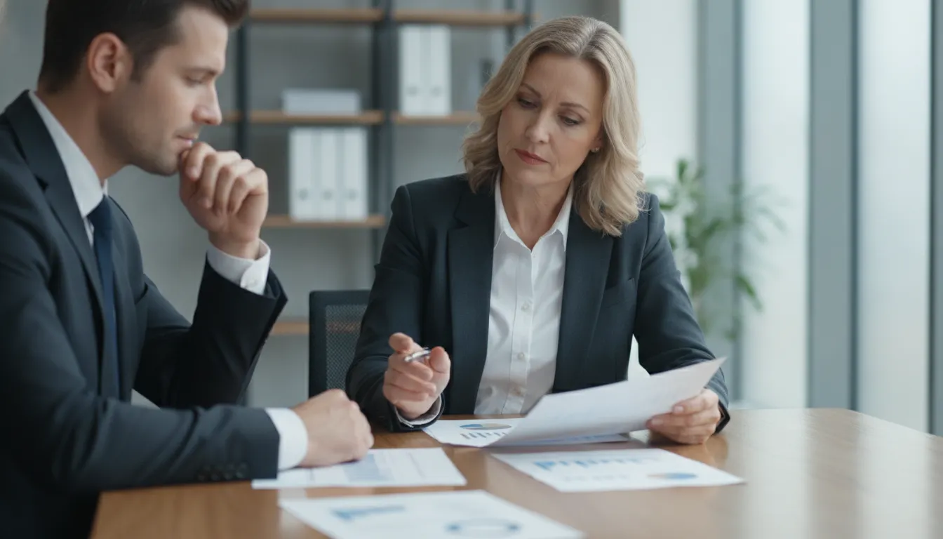 Staffing firm owner conducting a staffing agency client credit check