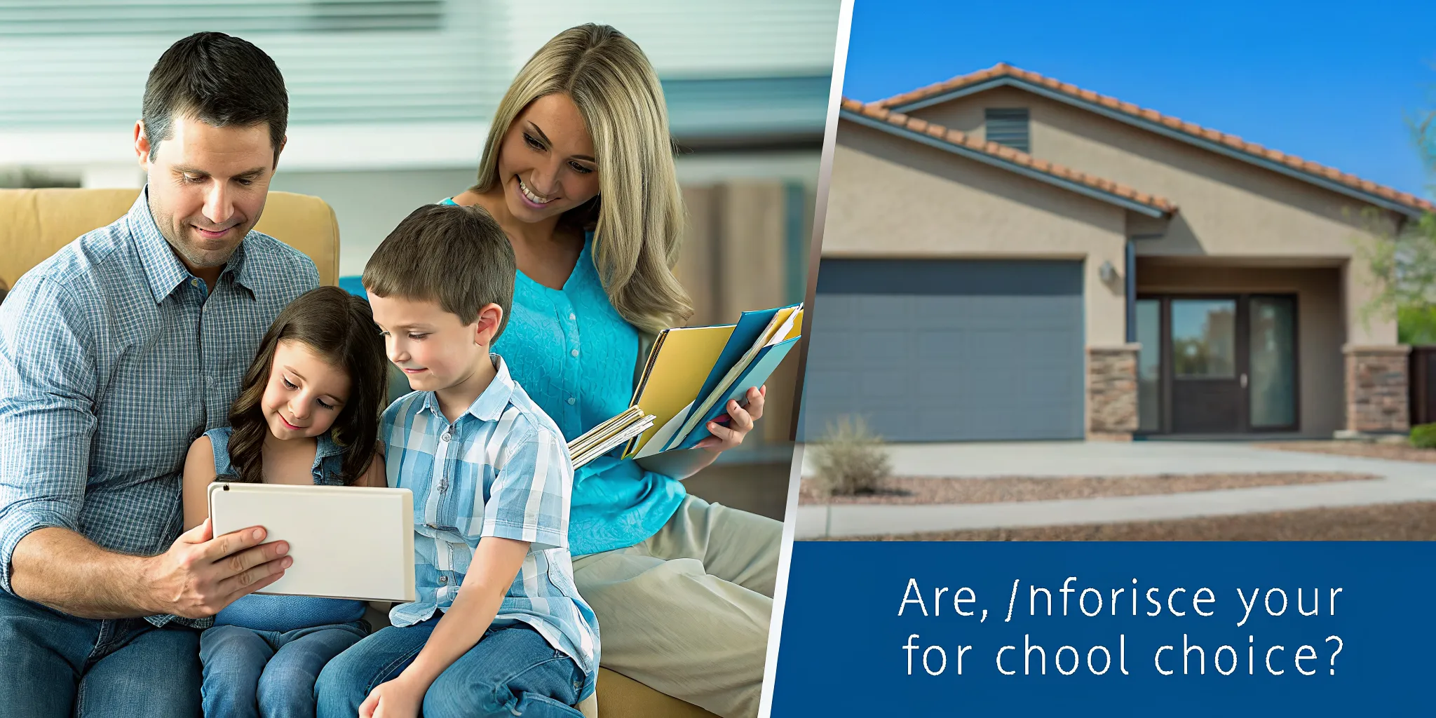 Arizona family reviewing school choice and ESA funding options