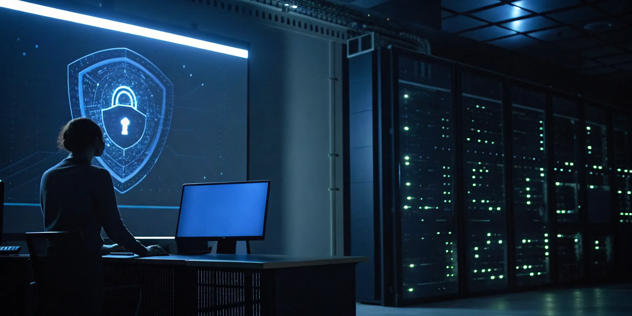 A security dashboard showing active ransomware protection for a Windows 10 system.