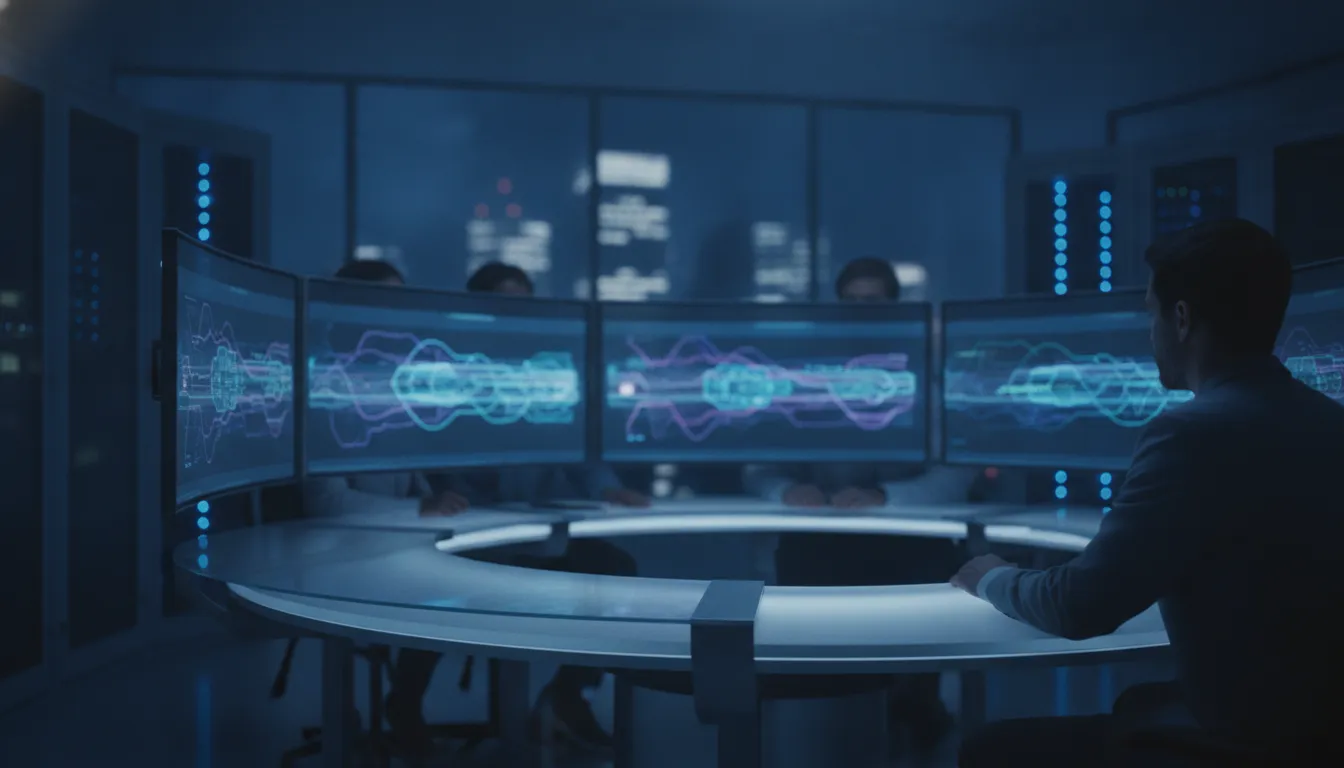 Engineers operating a secure hybrid cloud environment