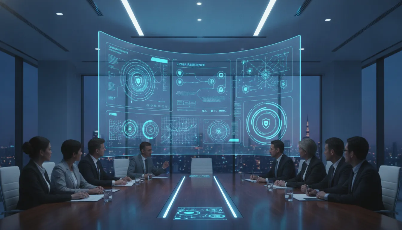 Executive cyber resilience metrics dashboard