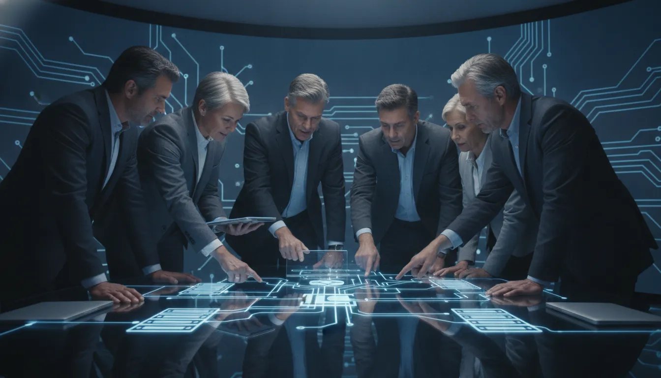 IT operations team coordinating enterprise endpoint management