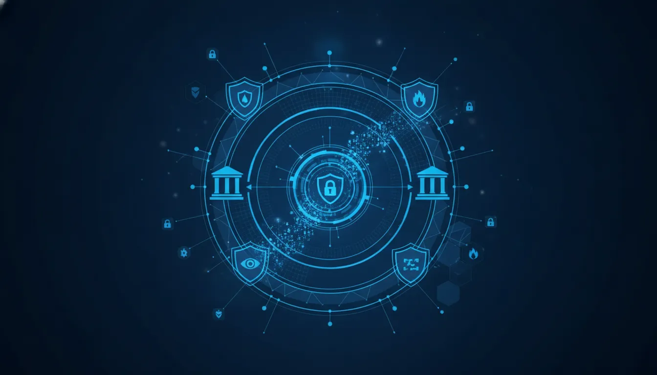 Financial services cybersecurity risk framework illustration