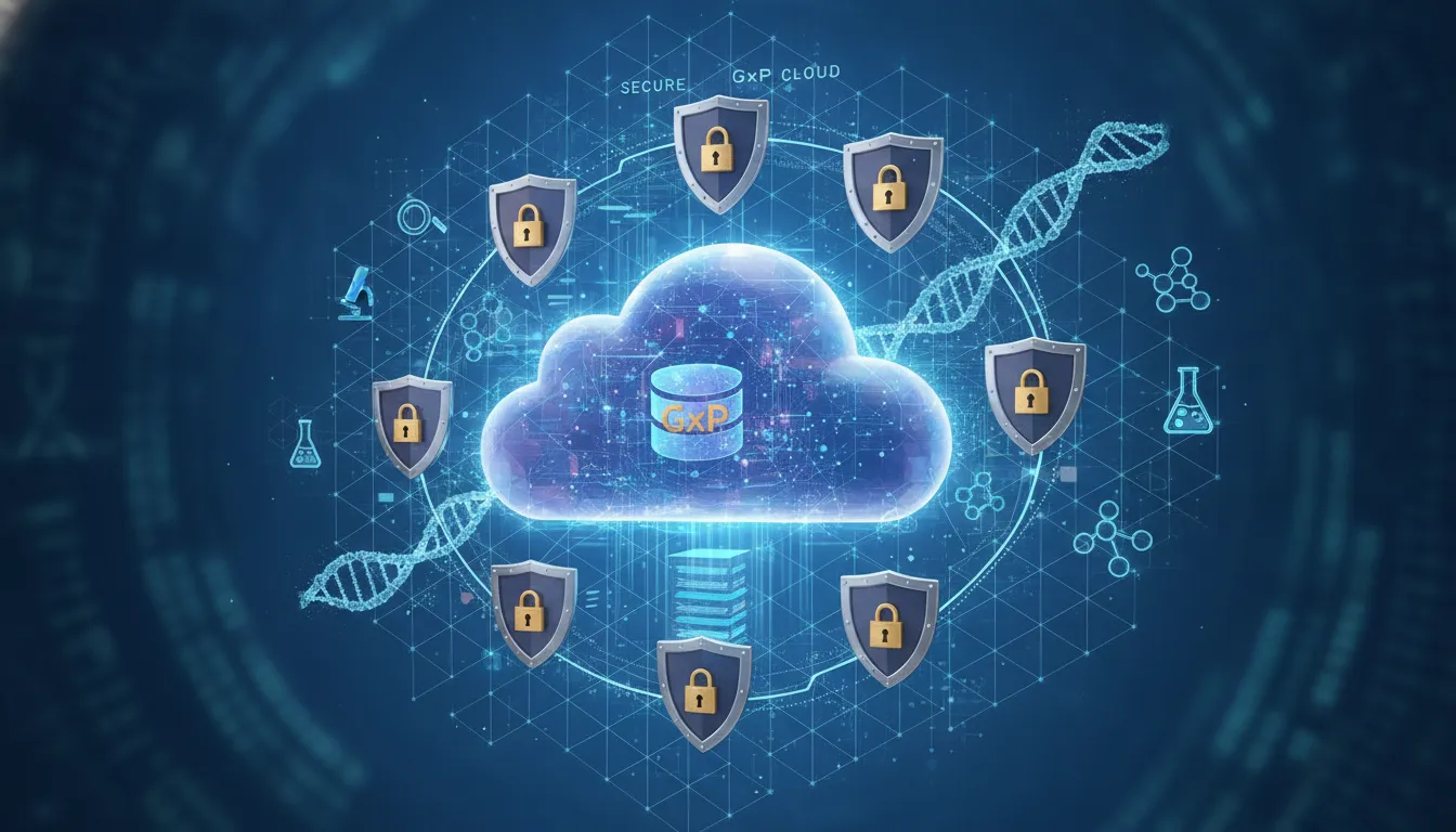 Secure GxP Cloud Compliance and life sciences computing visual