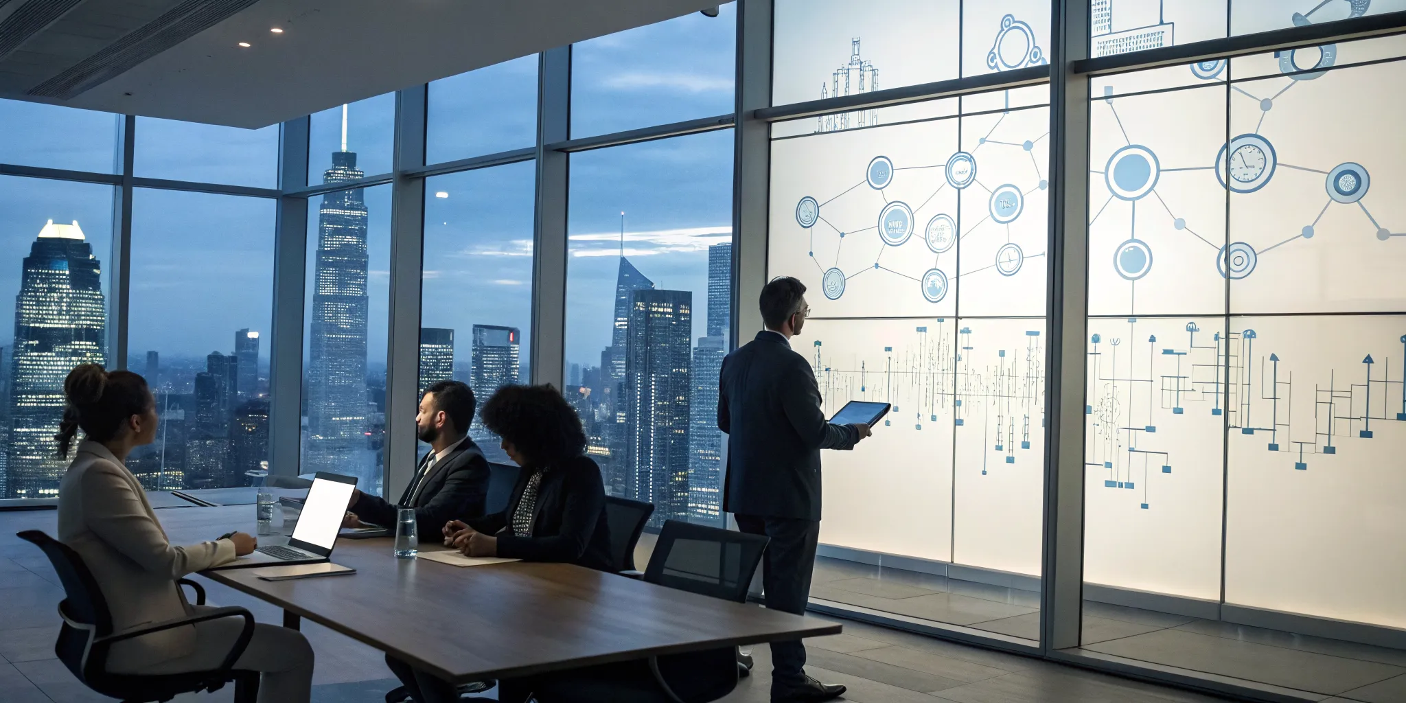 Team discusses choosing an enterprise DevOps solutions provider.
