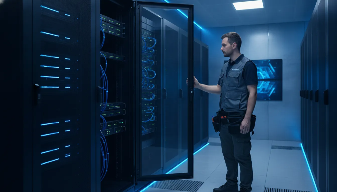 Security professional reviewing vulnerability remediation evidence with an IT team