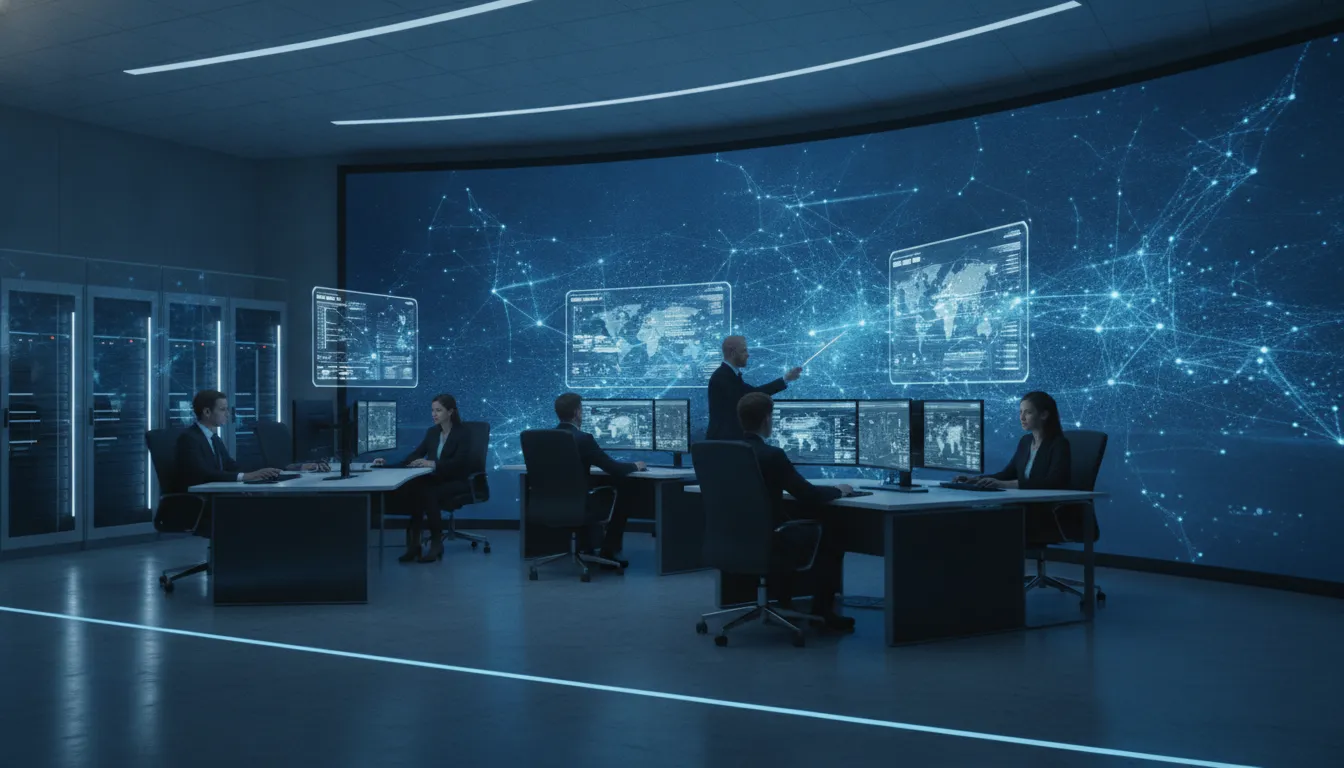Security operations team delivering managed cybersecurity services
