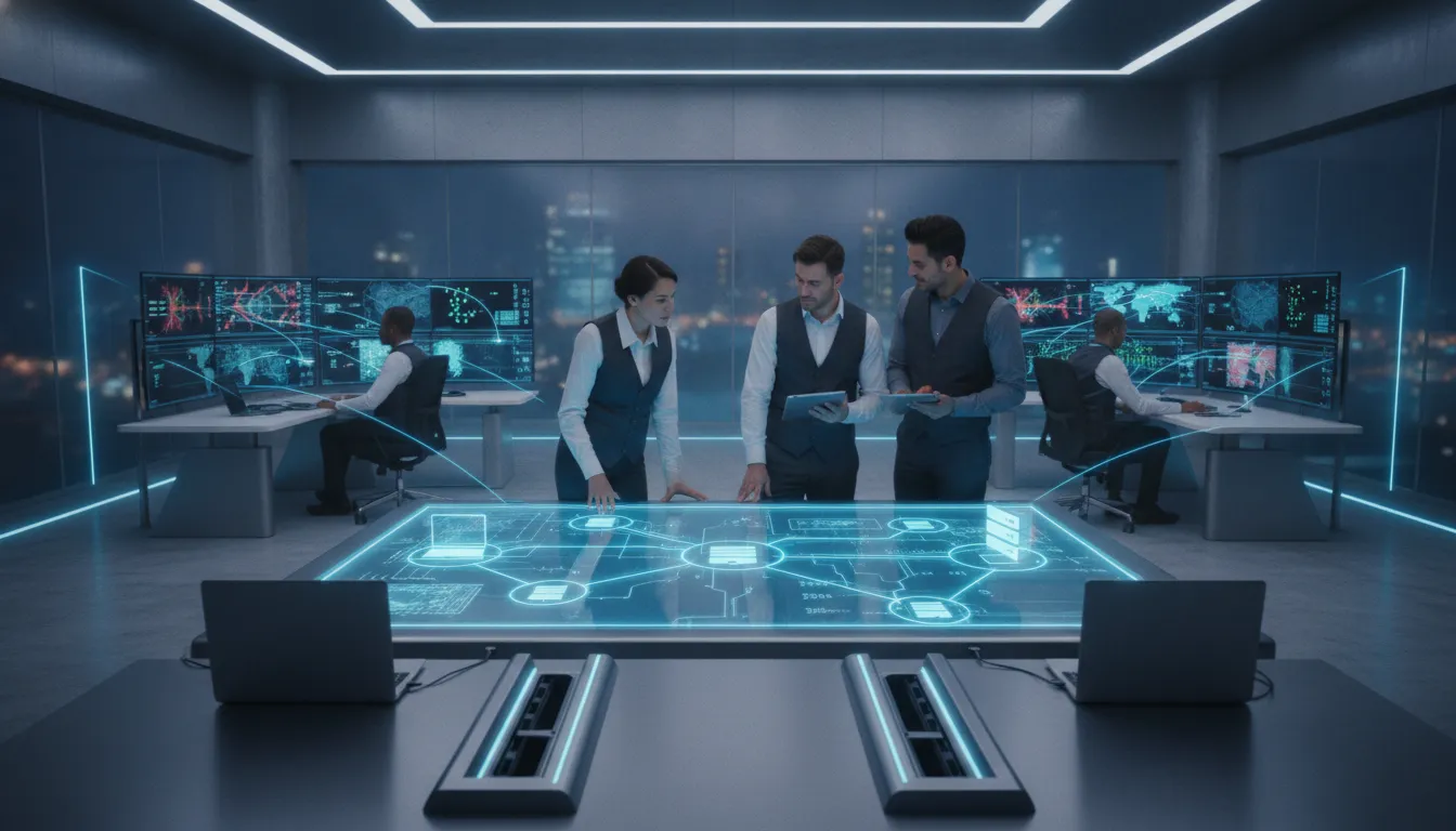 Security team reviewing cross-platform data loss prevention controls