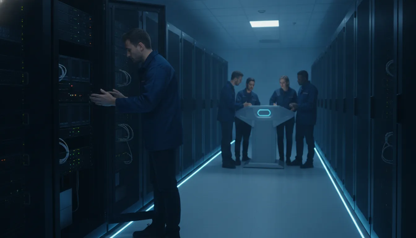 Enterprise operations team managing resilient backup infrastructure