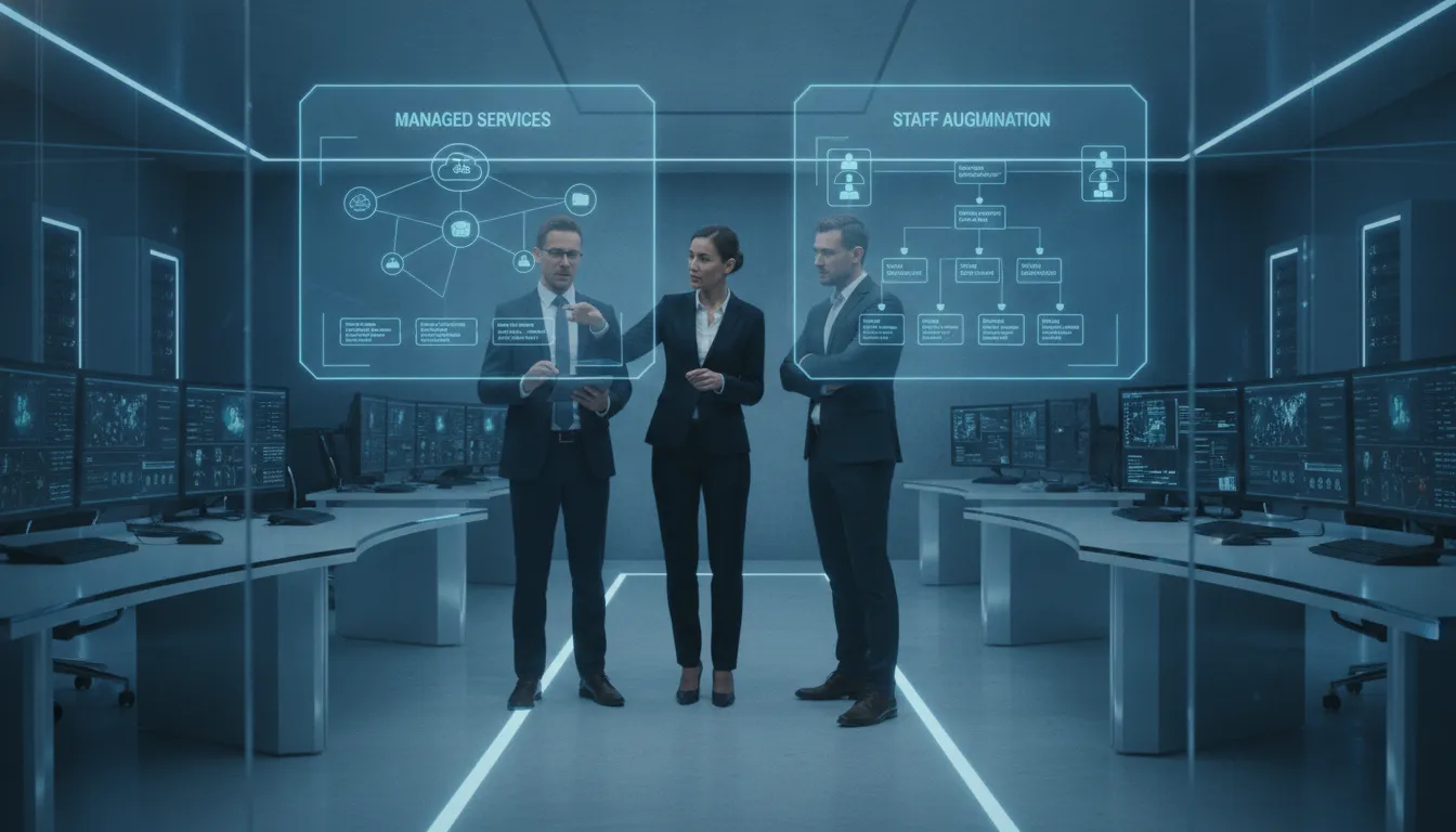 CIOs comparing managed IT services vs staff augmentation operating models