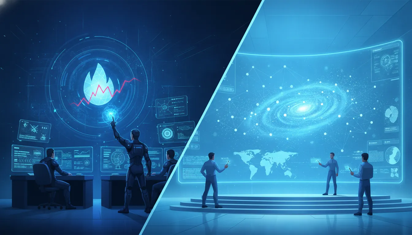 Enterprise cybersecurity operations center comparing MDR vs SOC as a Service