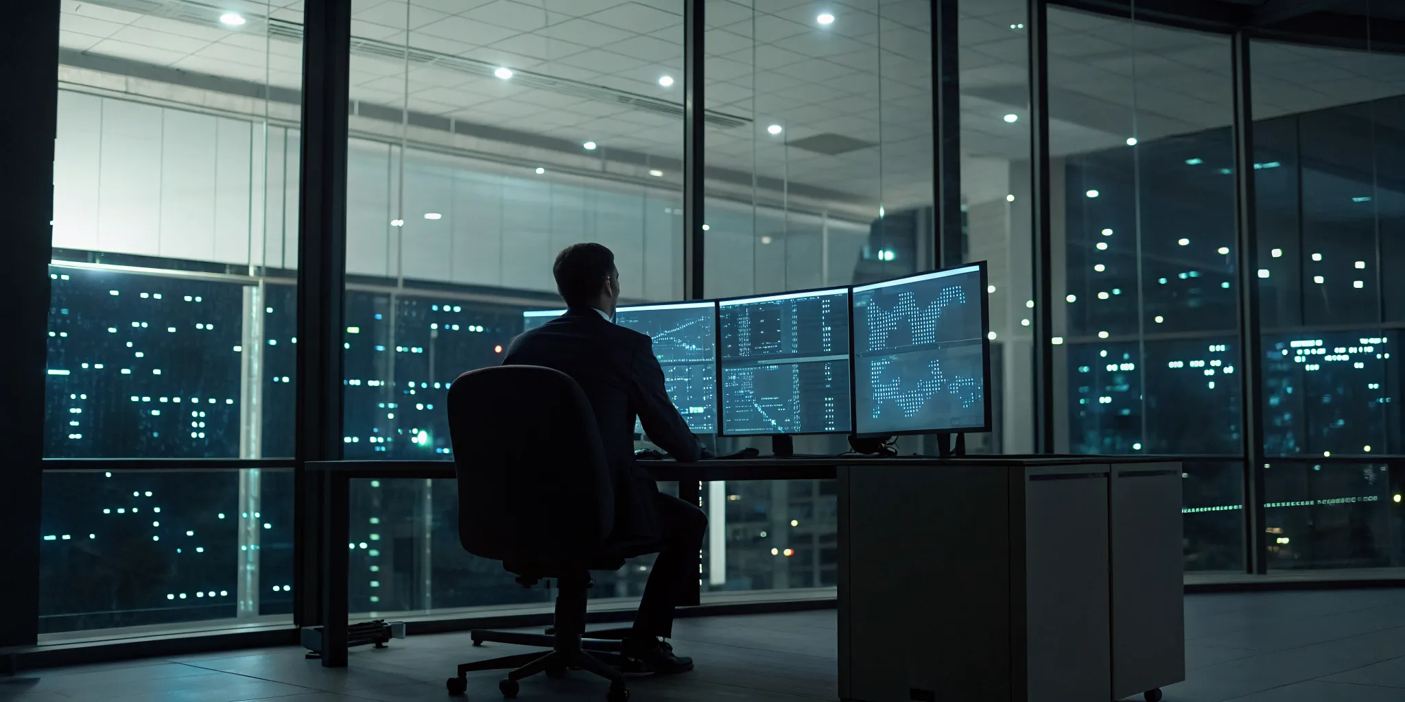 Ransomware leak site monitoring performed by a security analyst on multiple screens.