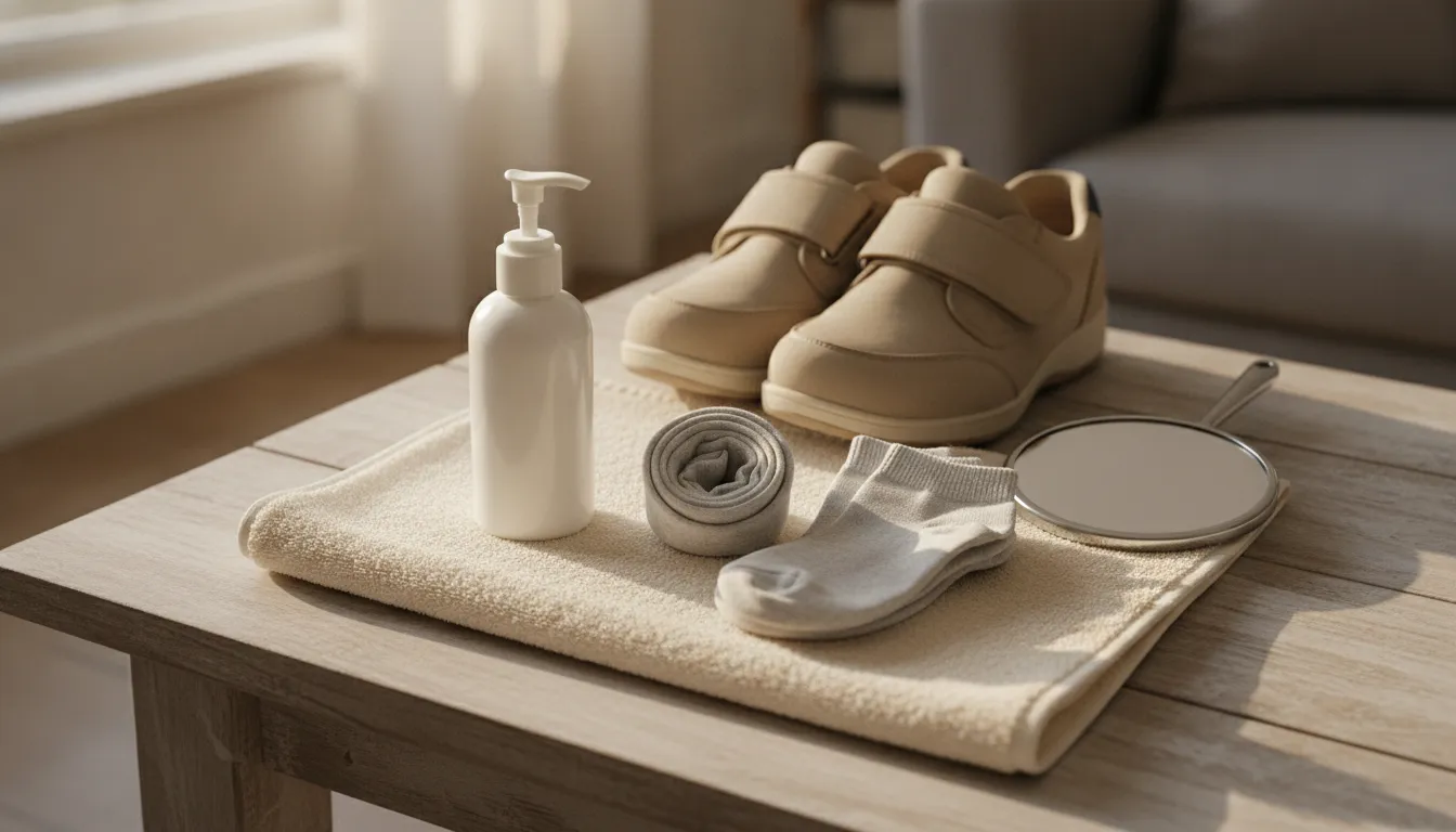 Daily foot care supplies for peripheral neuropathy