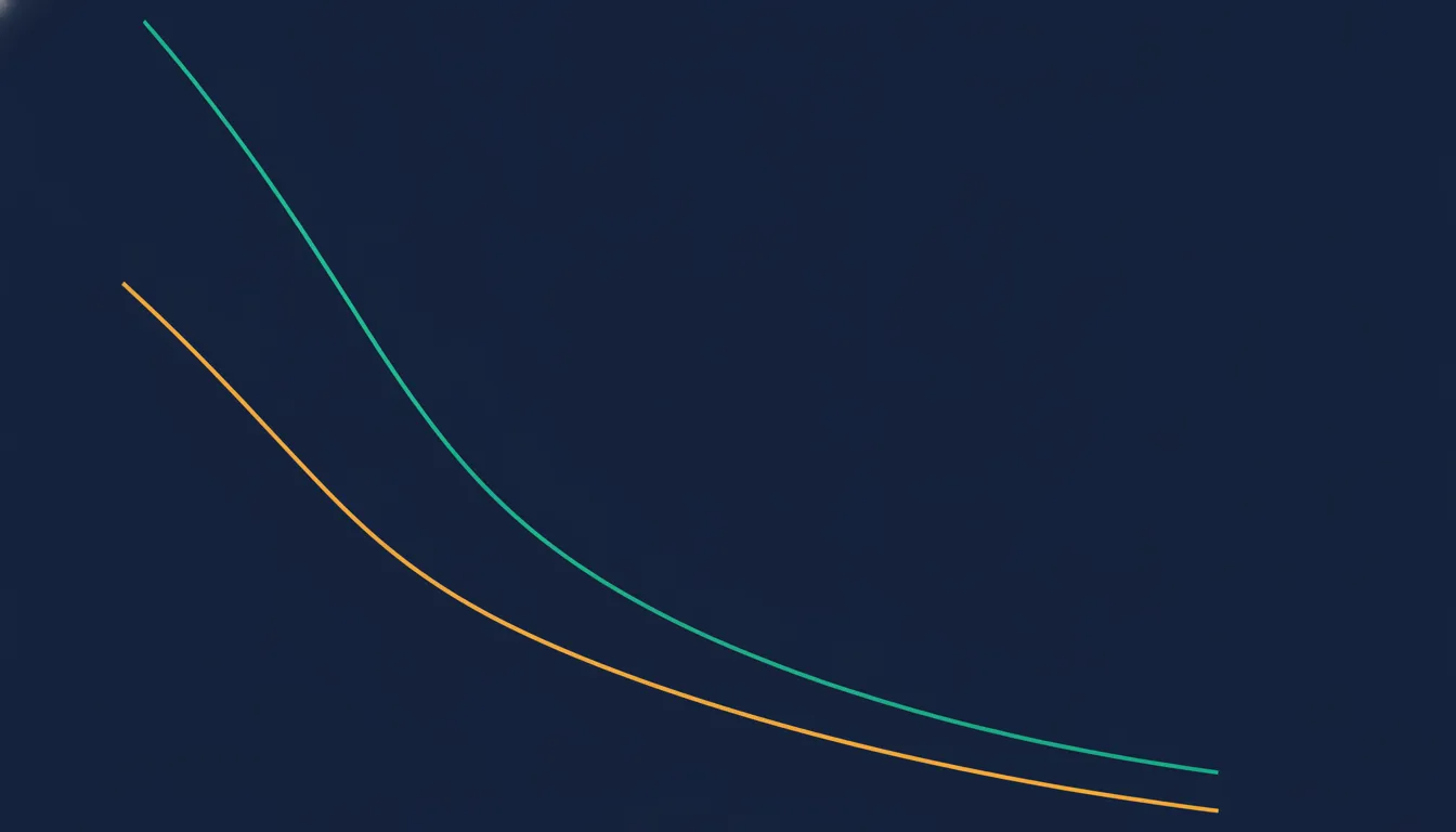 Illustration of different time decay rates for near-term and farther-dated options in a calendar spread