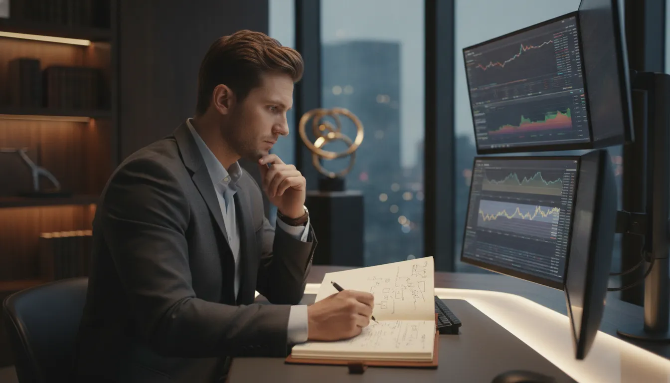 Trader reviewing SPX market context before a session