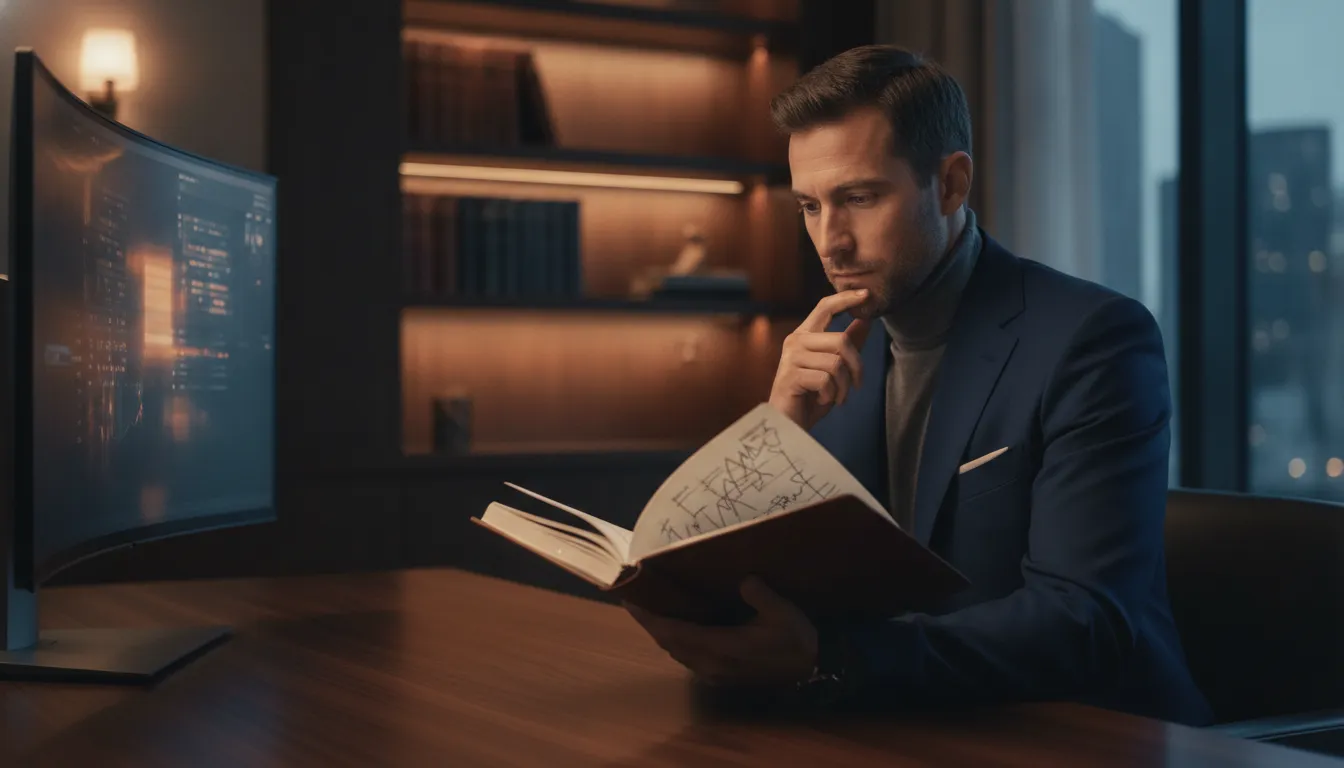 Trader reviewing SPX options Greeks and market volatility context