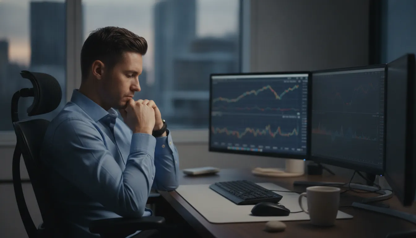 Options trader pausing to maintain discipline after a 0DTE trading session