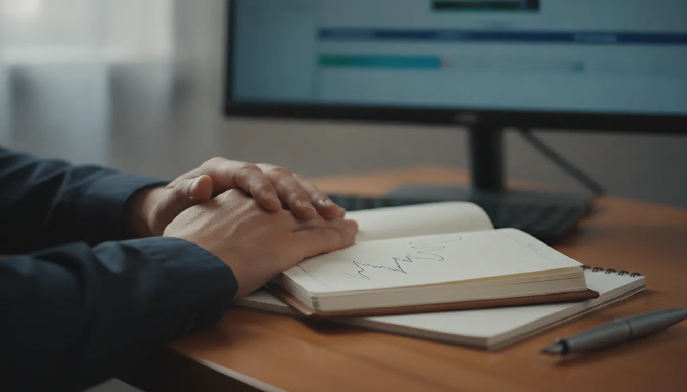 disciplined trader following a written stop-loss trading plan