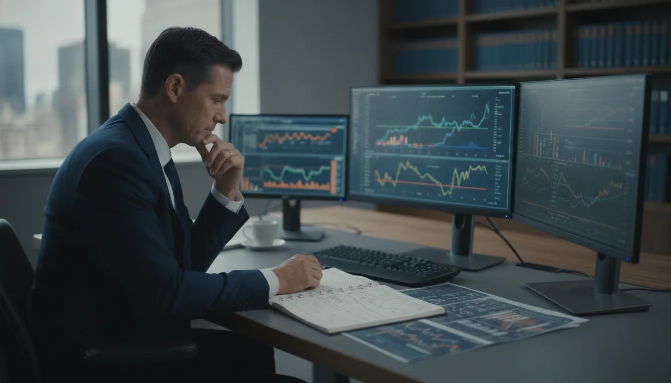 Trader reviewing SPX 0DTE options risk management