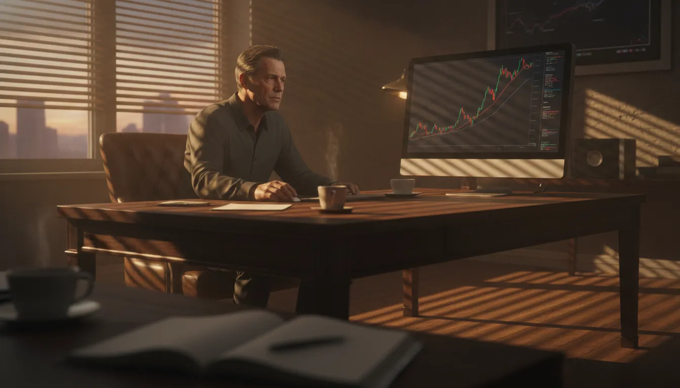 Options trader monitoring SPX price action during late afternoon session