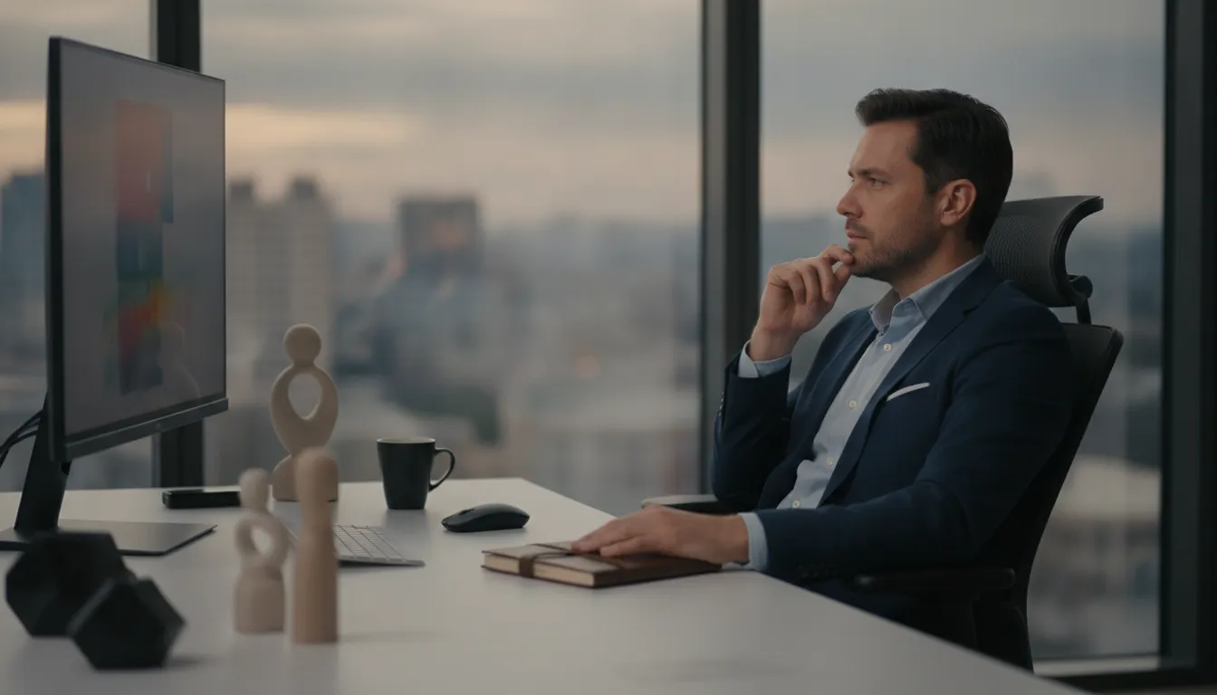 Trader reviewing an execution process