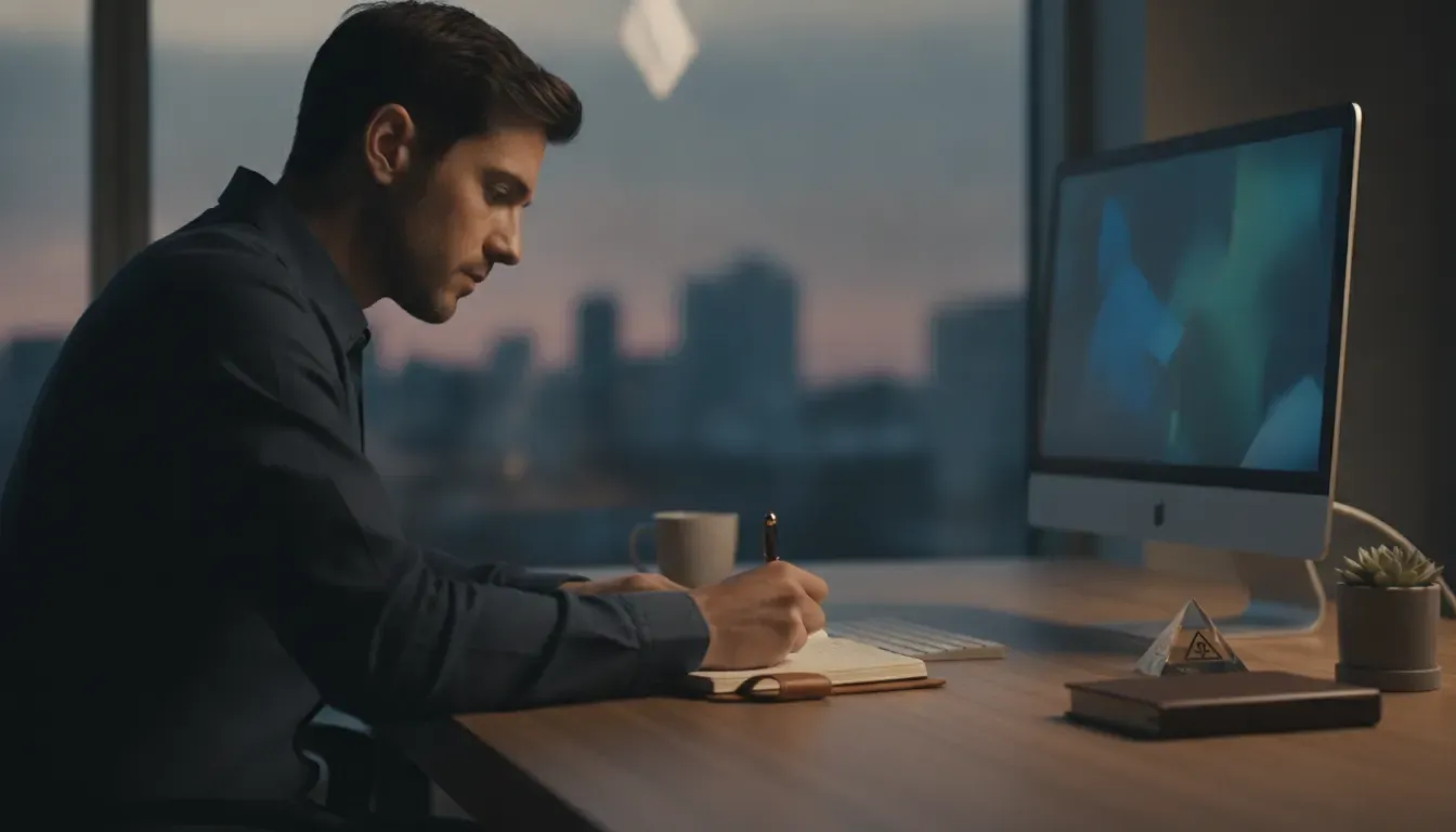 Trader documenting a disciplined process for evaluating options sentiment