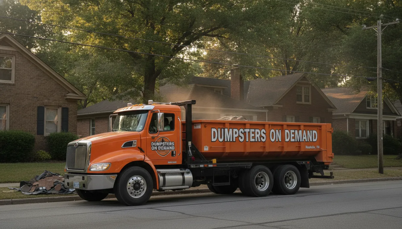 Dumpsters On Demand service truck