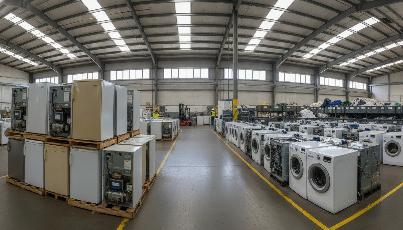 Old appliances sorted for responsible recycling after Nashville pickup