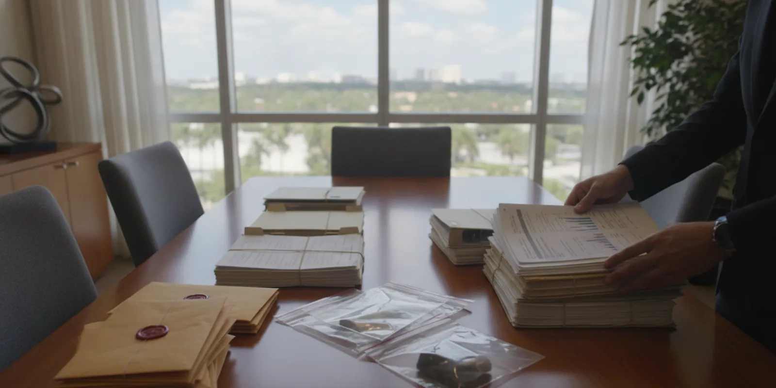 Florida drug charge paperwork and evidence records prepared for attorney review