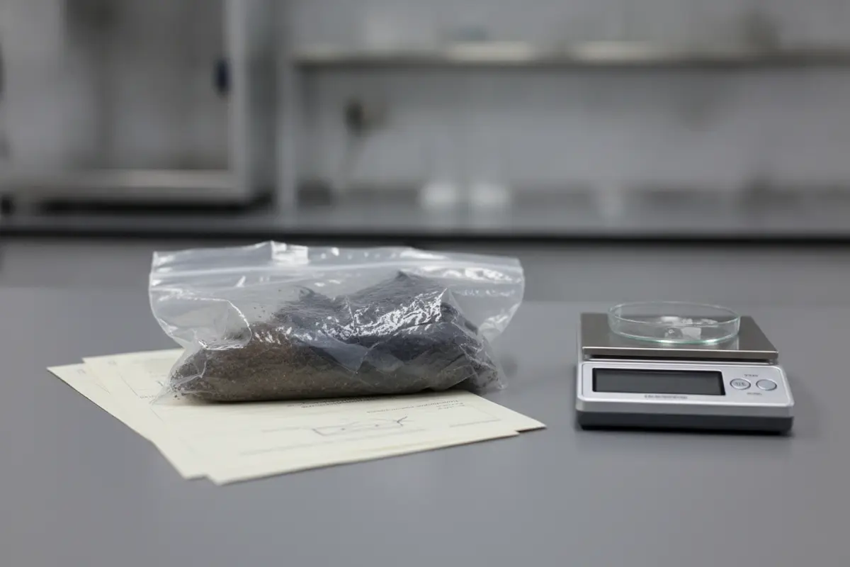 Evidence packaging and laboratory records prepared for review