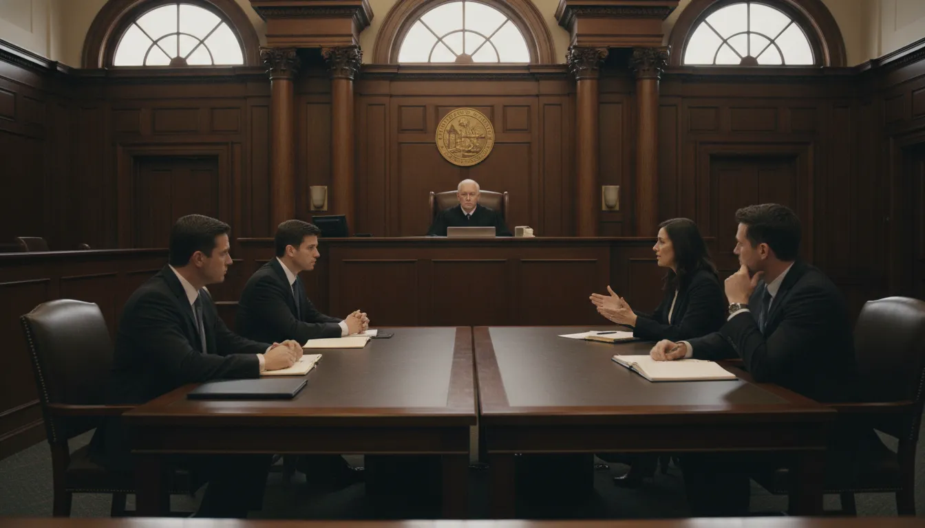 Lawyer and client reviewing the next steps in a Florida criminal case