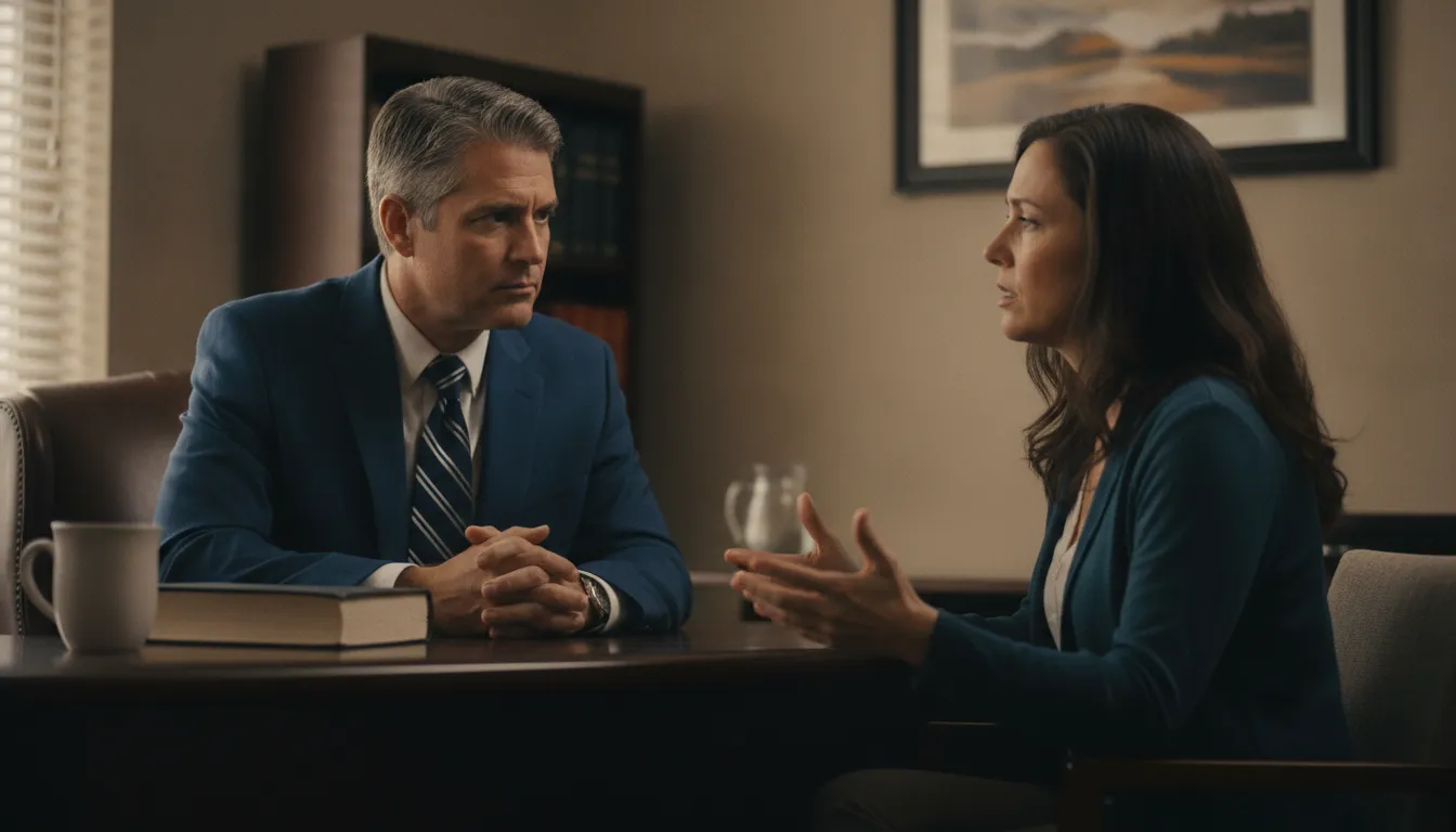 Client speaking with an attorney about a Florida criminal case