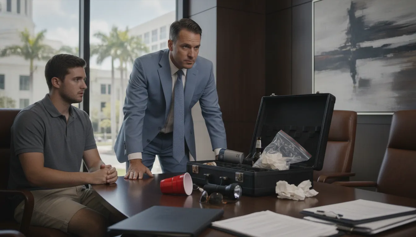 DUI defense attorney reviewing breath test evidence and maintenance records