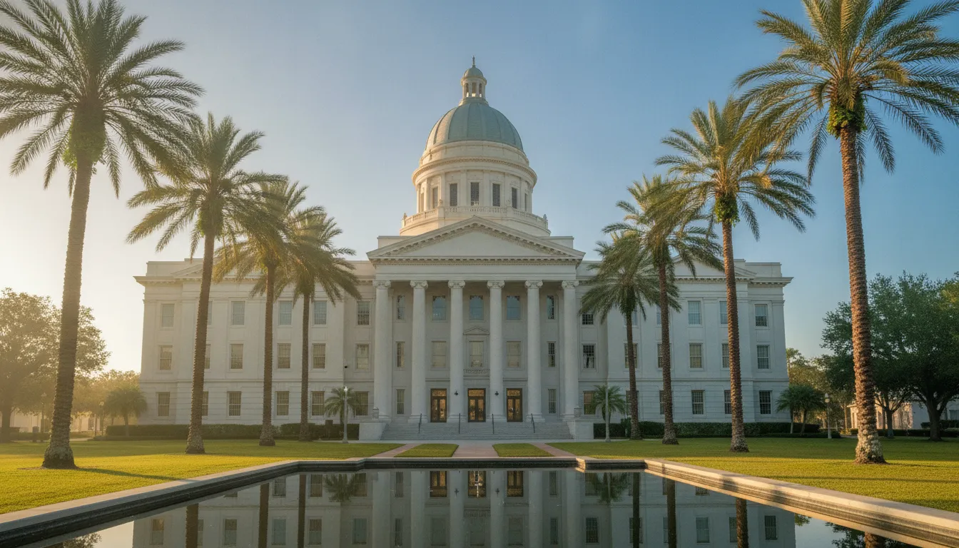 Florida courthouse setting for a criminal defense discussion