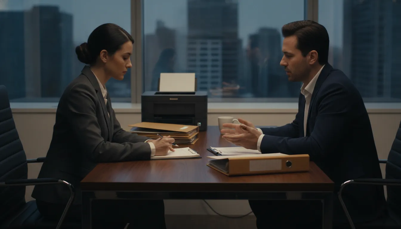 Attorney and client discussing a Florida criminal case during the first consultation