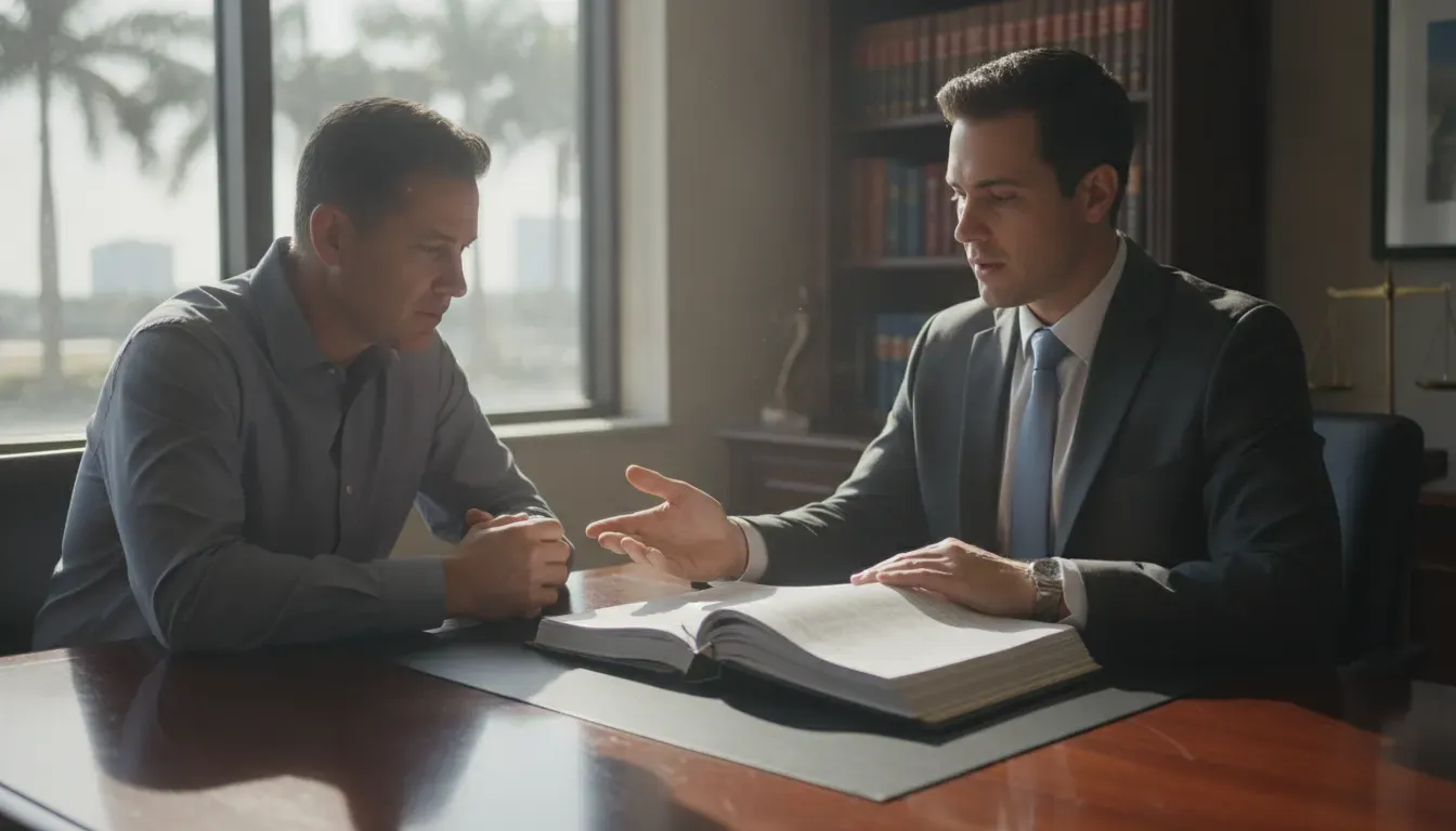 Client asking a private criminal lawyer questions about defense representation