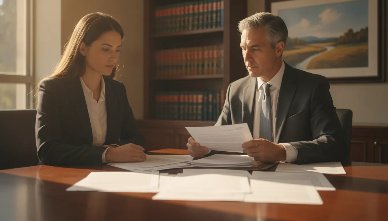 Attorney and successor trustee reviewing documents for a Heggstad petition in California