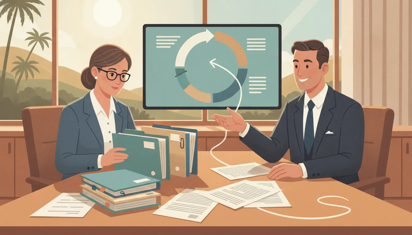 Executor and attorney reviewing how California probate fees are paid