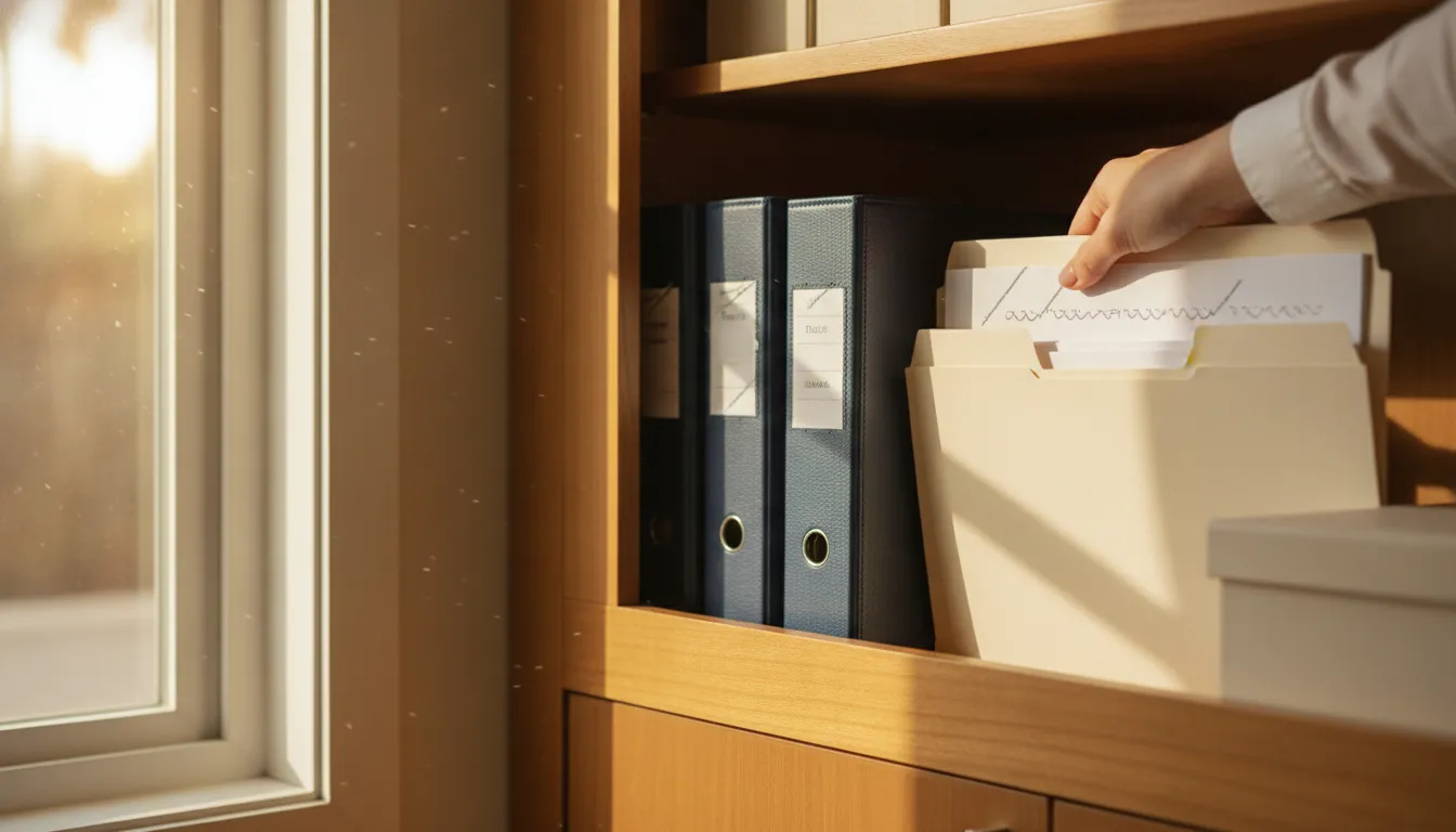 Organized living trust amendment and estate planning records