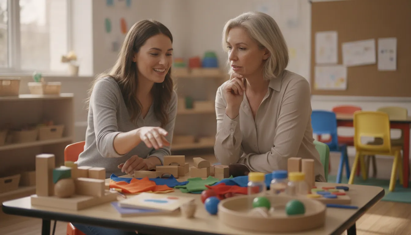 Mentor supporting an educator in a child development associate online course