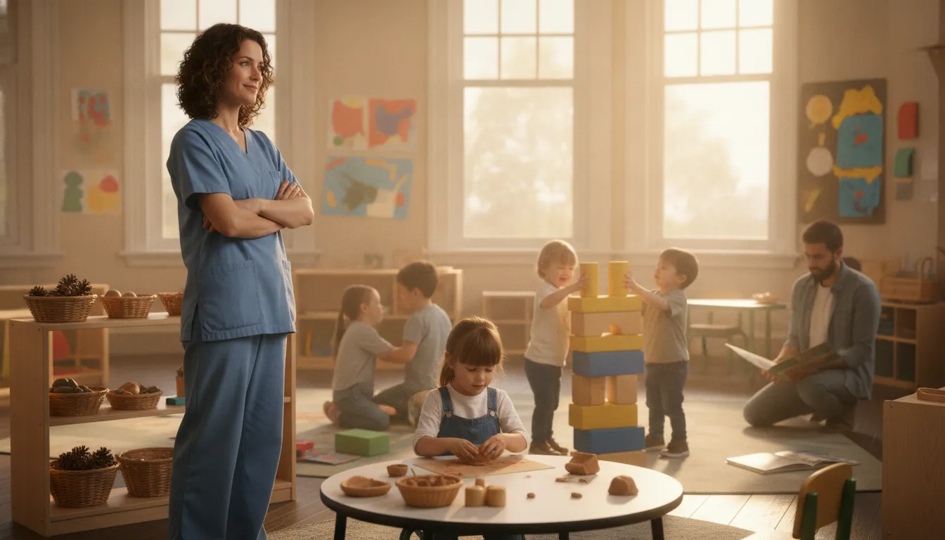Early childhood educator applying Head Start CDA training in a classroom