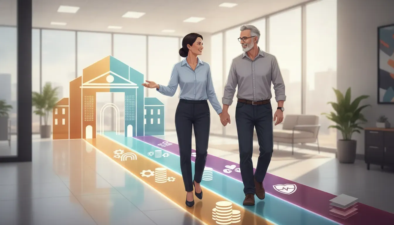 Illustration of connected federal retirement benefits and planning decisions