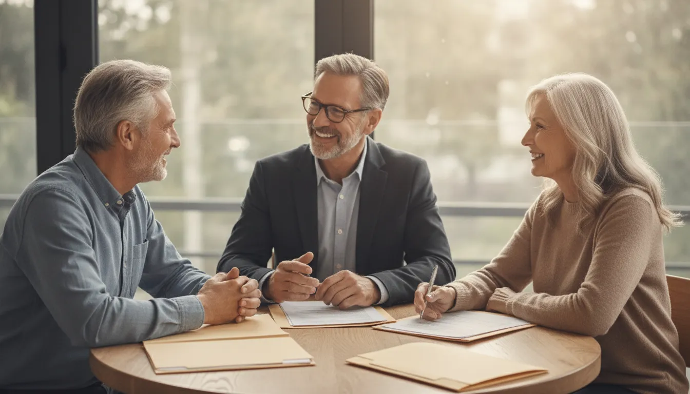 Retirement planning conversation about liquidity and family legacy goals