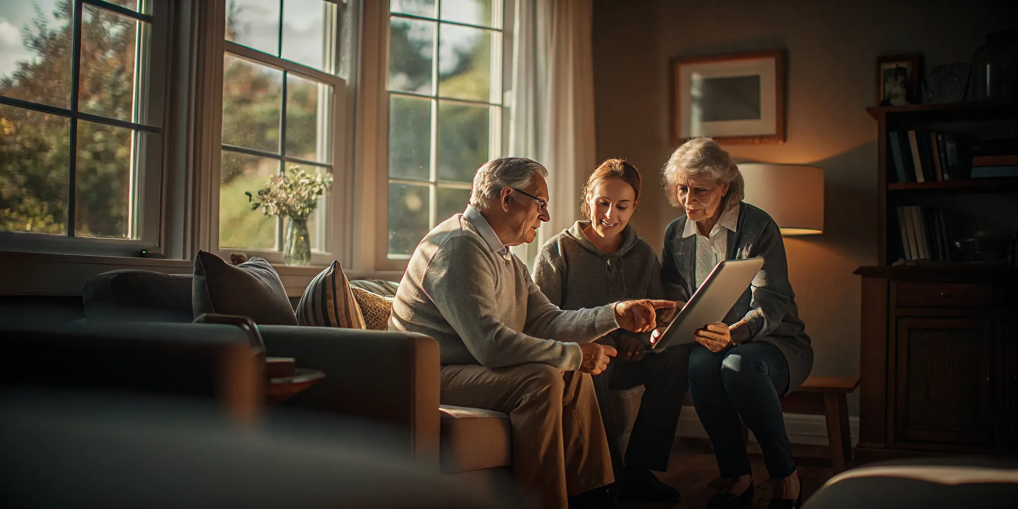 Couple reviewing their retirement savings strategy with a financial advisor