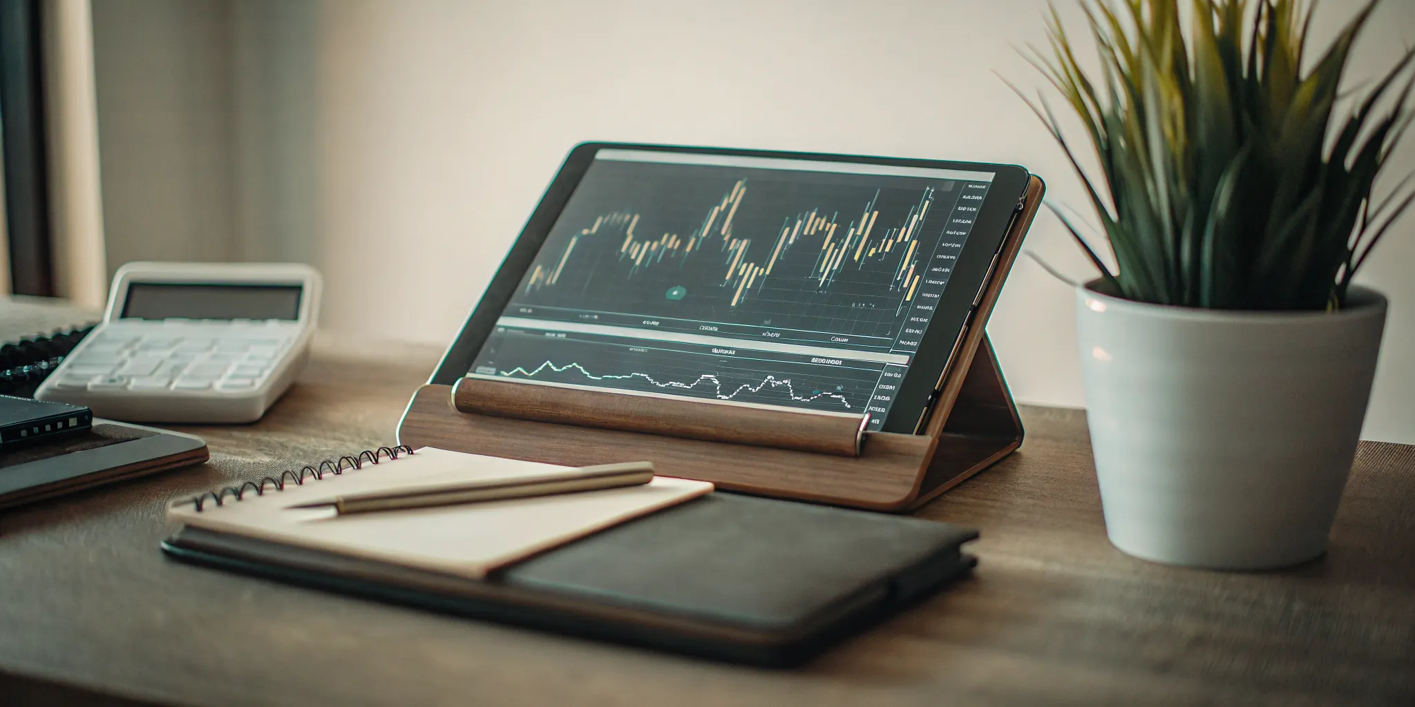 A diversified financial planning portfolio allocation displaying stocks, bonds, and cash on a tablet