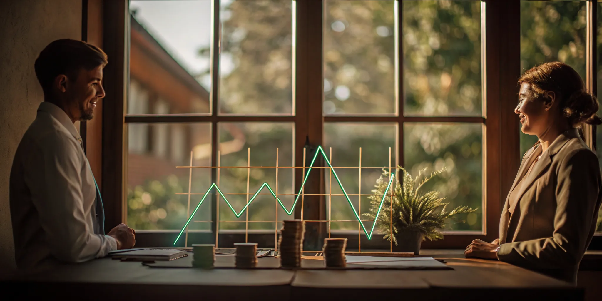 Illustration comparing early retirement loss and gain sequences