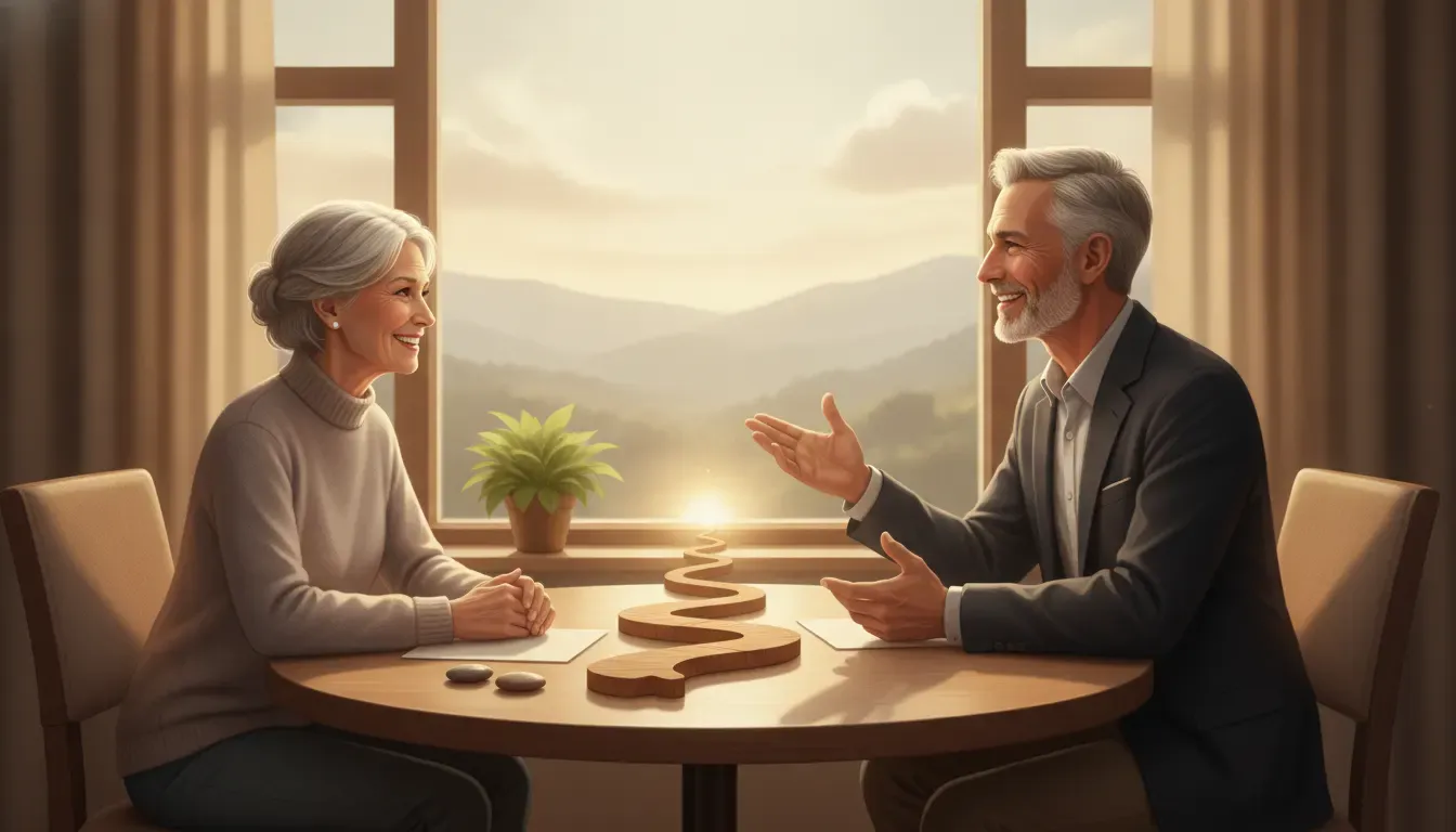 Federal retirement planning timeline discussion with a couple and advisor