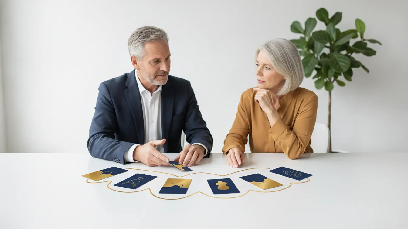 Five connected stages of an ongoing financial planning process