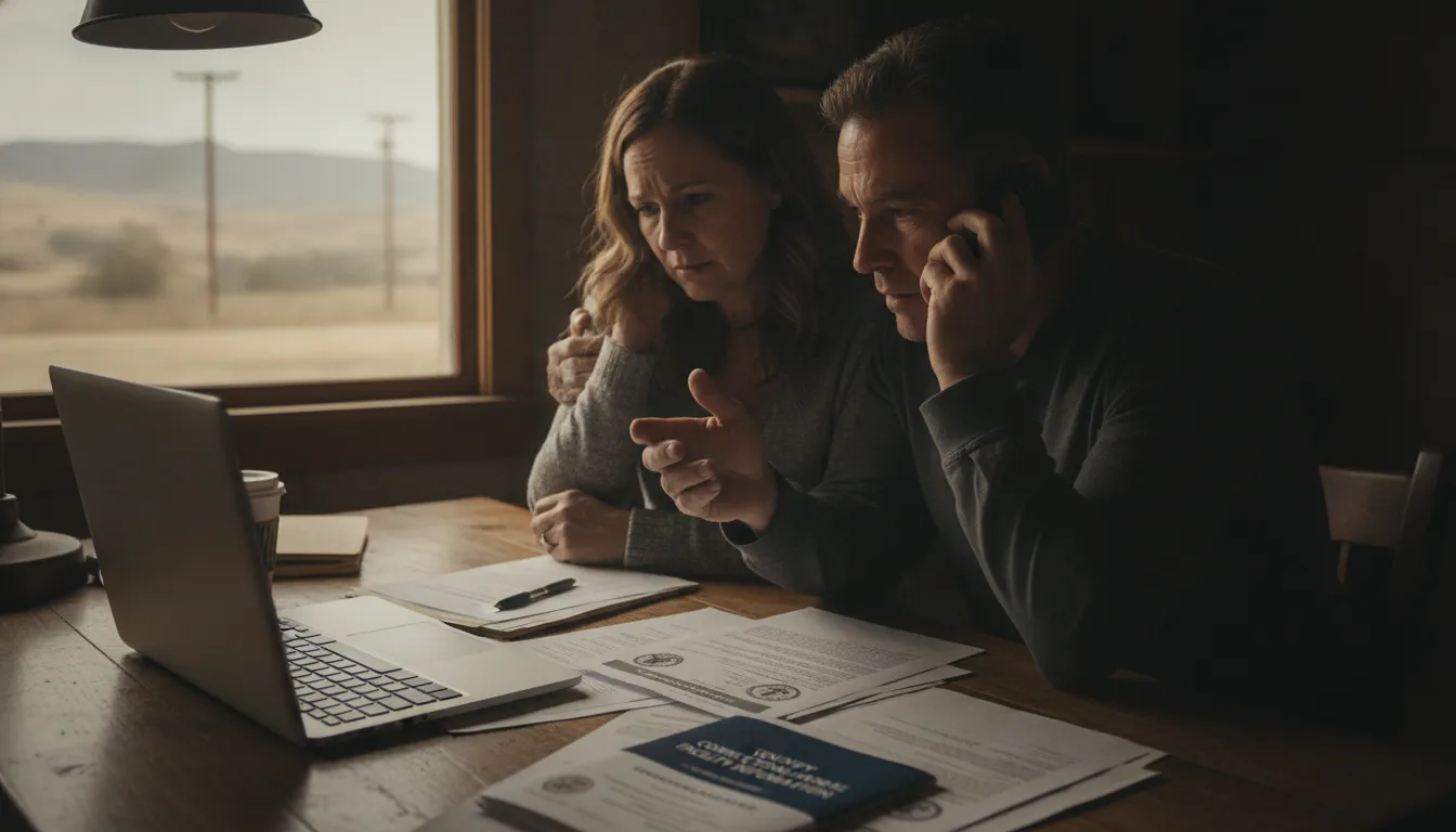 Family reviewing DUI bail bonds California booking information with an agent