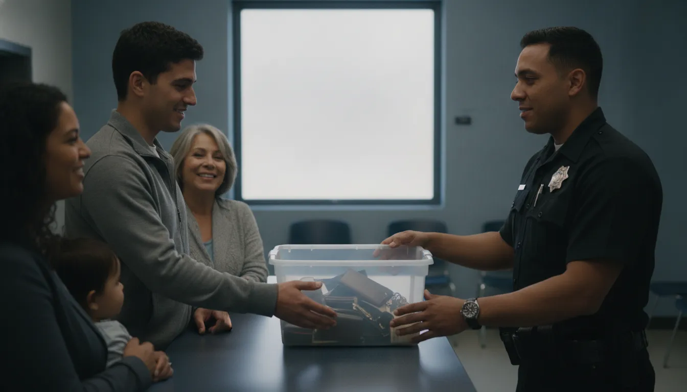 California jail release processing after bail is posted